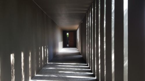 Empty corridor of building