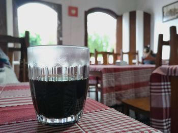 Close-up of drink on table