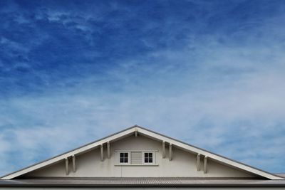 Low angle view of building against sky