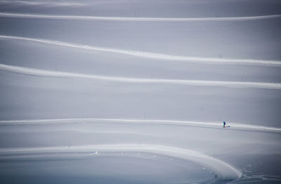 Empty ski slopes