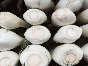 Full frame shot of white peppers