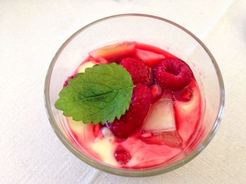 Close-up of ice cream in bowl