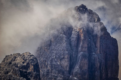 Panoramic view of rocky mountains