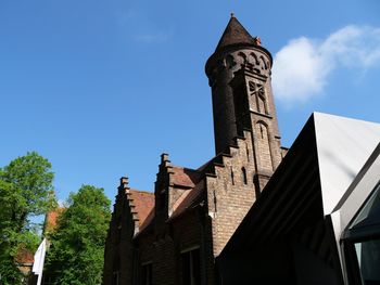 Low angle view of building against sky