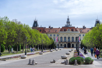 03 april 9, 2024, sombor, serbia, city hall in sombor town, serbia.