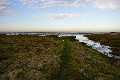 Scenic view of sea against sky