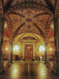 Interior of church