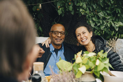 Portrait of a smiling young couple