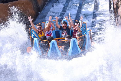 People enjoying in water