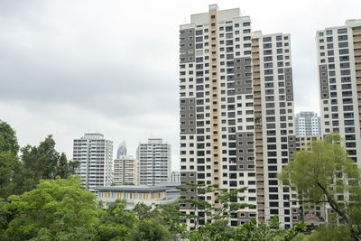 Low angle view of buildings against sky