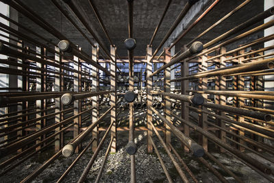 Explosion - pipes in an abandoned factory