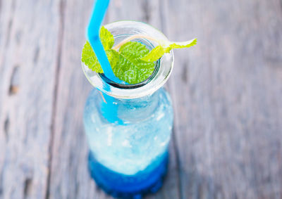 Close-up of drink on table