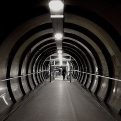 Illuminated tunnel