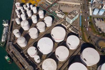 High angle view of industry