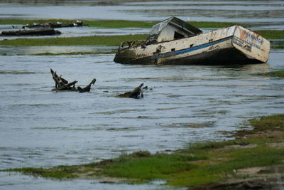 View of an boats in sea