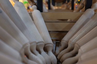 Close-up of human hand on cross