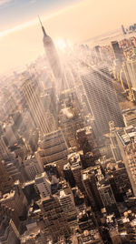 Aerial view of buildings in city