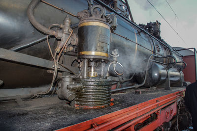 Low angle view of machinery