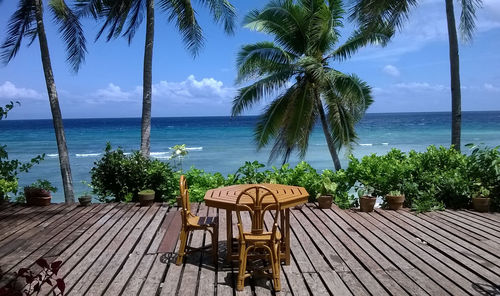 Scenic view of sea against sky