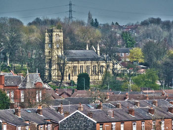 Residential buildings in city