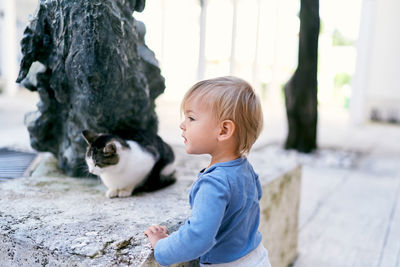 Full length of a boy