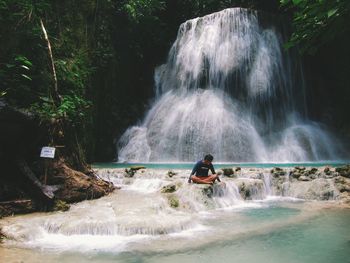 View of waterfall