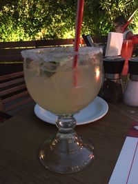 Close-up of drink on table