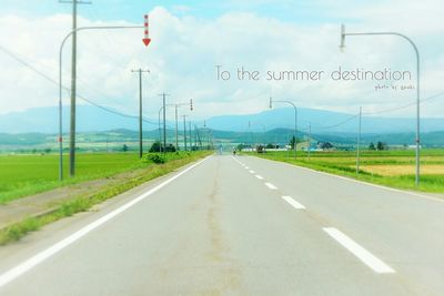 Road passing through landscape