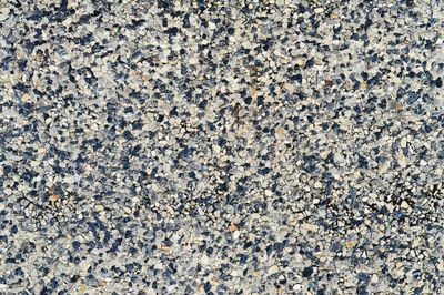 High angle view of stones on beach