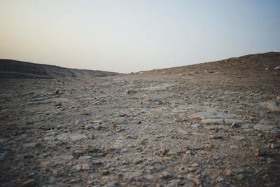 Scenic view of landscape against clear sky