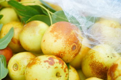 Full frame shot of fruits