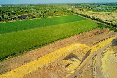 Aerial view of landscape