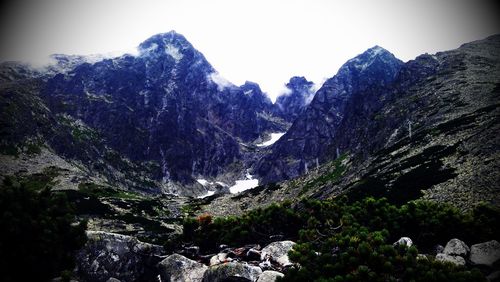 Scenic view of mountains