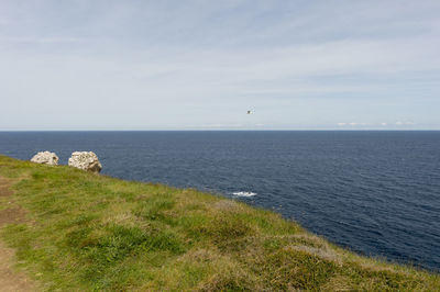 Scenic view of sea against sky