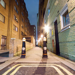 View of street at night