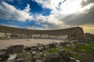 Remains of the city of salamis ancient theater