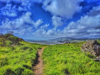 Scenic view of landscape against sky