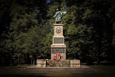 Statue in park