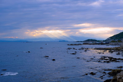 Dramatic sky over sea