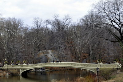 Bridge over river against sky