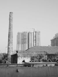 View of city against clear sky