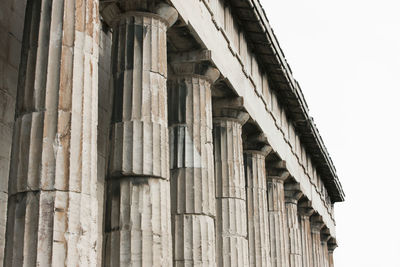 Low angle view of historical building