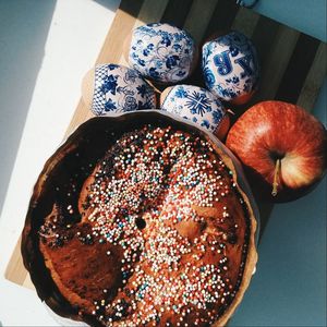 Close-up of bread on table