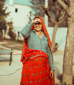 Portrait of a smiling young woman