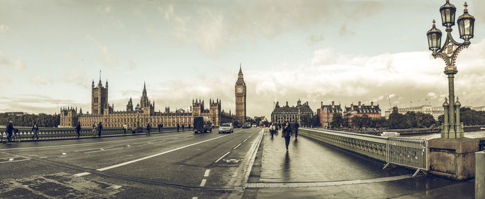 Panoramic view of buildings in city