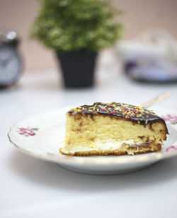 Close-up of dessert in plate