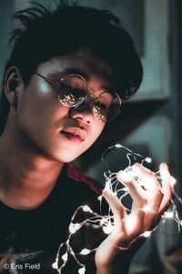 Close-up portrait of boy