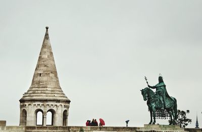 Low angle view of statue
