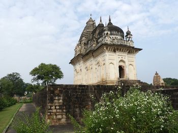 Low angle view of historical building against sky