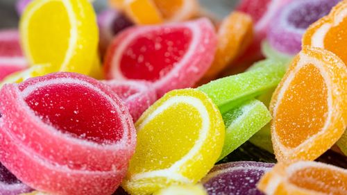 Close-up of multi colored candies